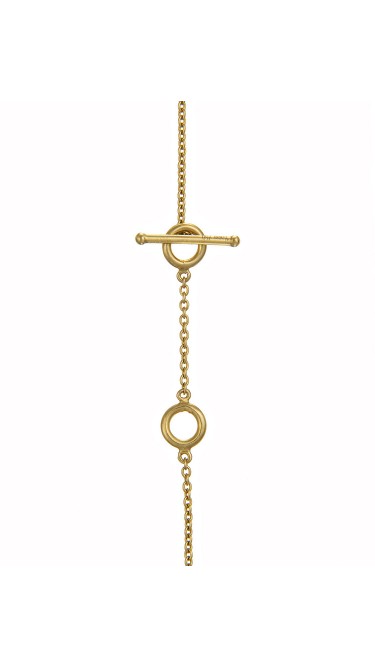 Yossi Harari Jewelry 18k Gold White Diamond  Lilah Smile Necklace