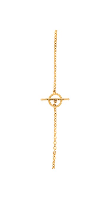Yossi Harari Jewelry 18k Gold White & Teal Diamond Lilah Eye Shaped Pendant Necklace