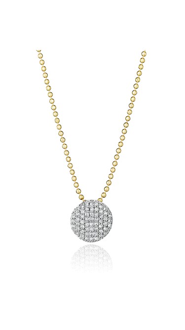 Yellow Gold & Diamond Mini Infinity Necklace
