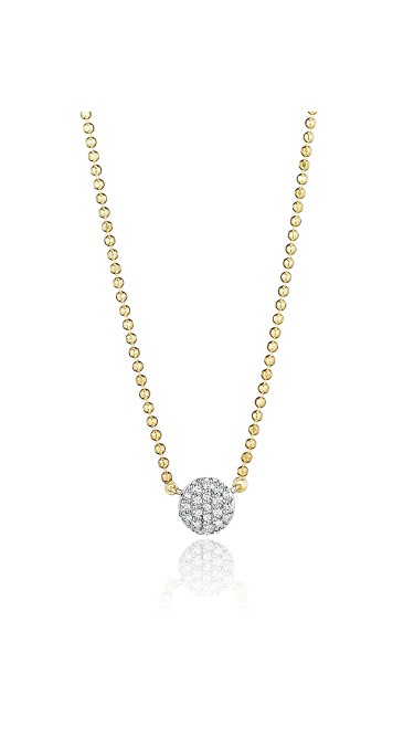 Yellow Gold Micro Infinity Necklace