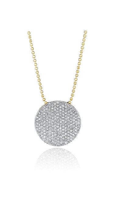 Yellow Gold & Diamond Large Infinity Necklace