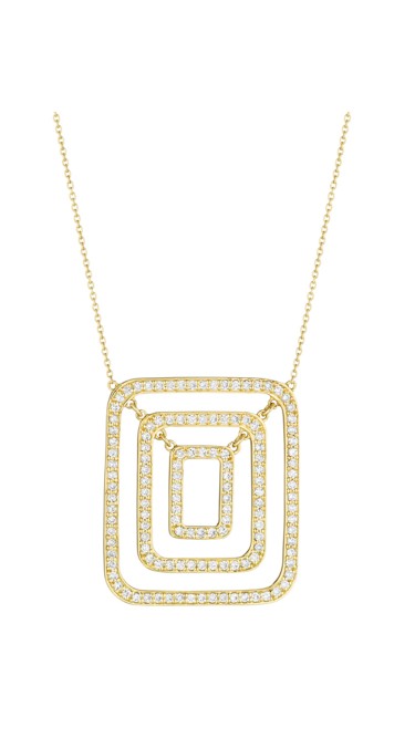 Piece Swing Diamond Necklace (Medium)