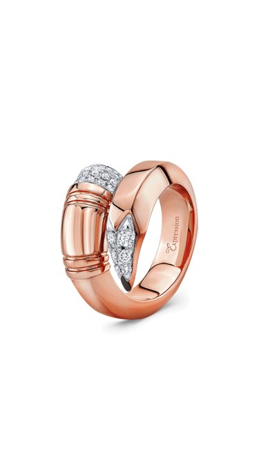 TZURI Rose Gold Large Signature Ring