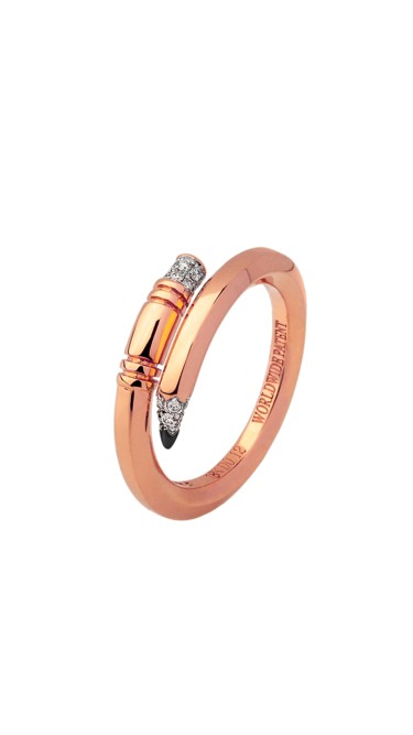 TZURI Rose Gold Mini Signature Ring