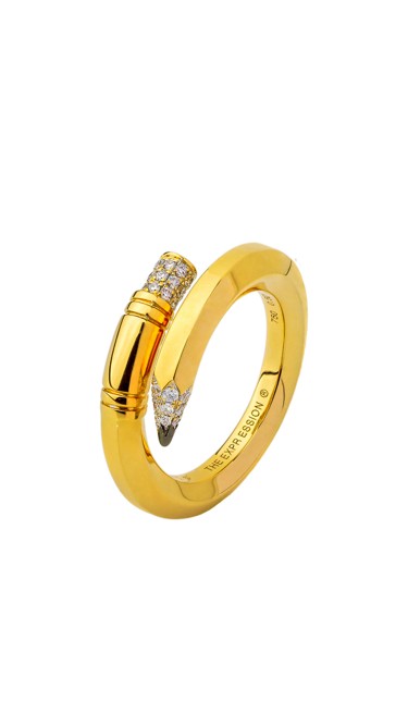 TZURI Yellow Gold Small Signature Ring