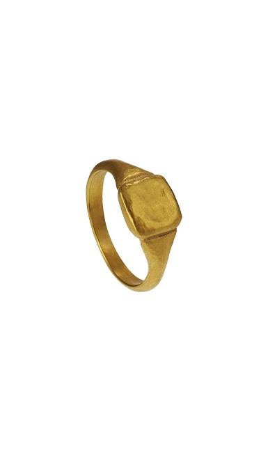 Yossi Harari Jewelry Roxanne 24k Gold Mica Ring Size 6