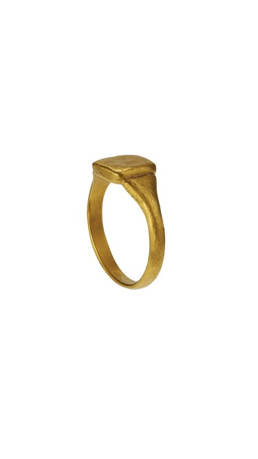 Yossi Harari Jewelry Roxanne 24k Gold Mica Ring Size 6