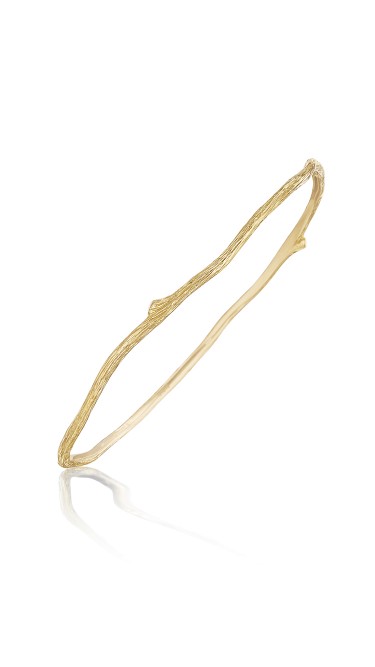18K Gold Wonderland Thin Twig Bangle