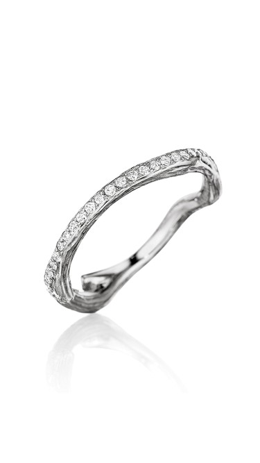 18K Gold Wonderland Stackable Diamond Eternity Twig Ring