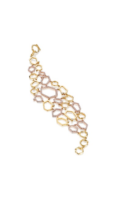 Mimi So Jackson Diamond Cluster Link Bracelet