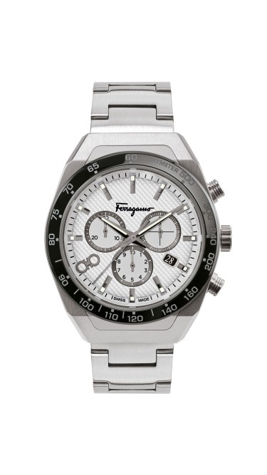 Ferragamo Silver 43mm         