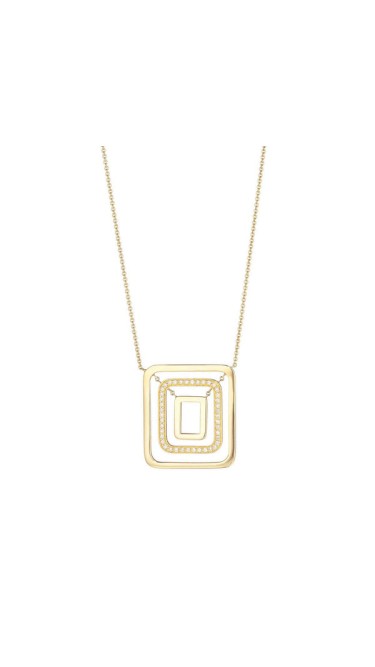 Piece Square Swing Necklace - Medium