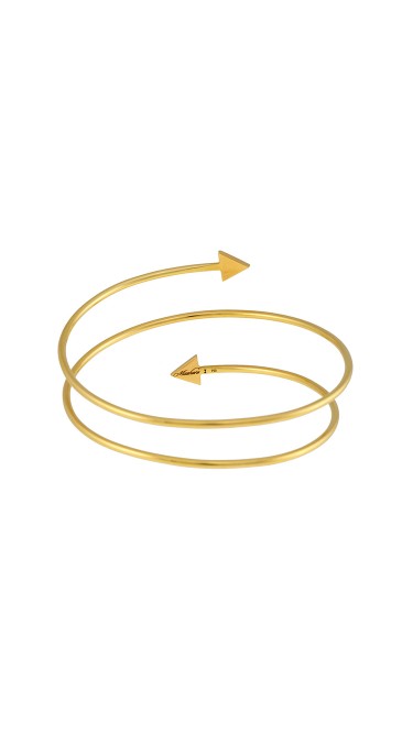 Misahara Unity One Double Coil  18k Yellow Gold Bracelet