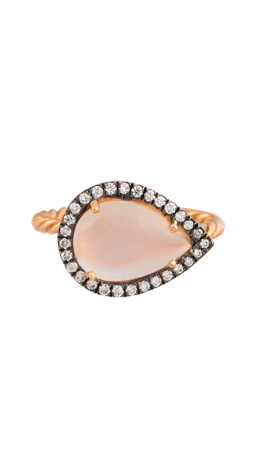 Time Compassionate Eye Rose Gold Ring