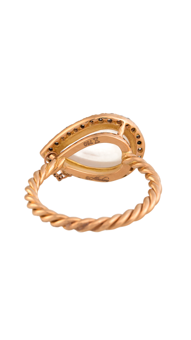 Time Compassionate Eye Rose Gold Ring