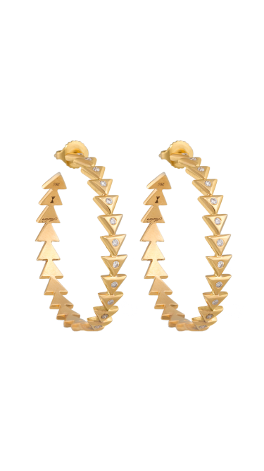 Unity Eternity Yellow Gold Earrings