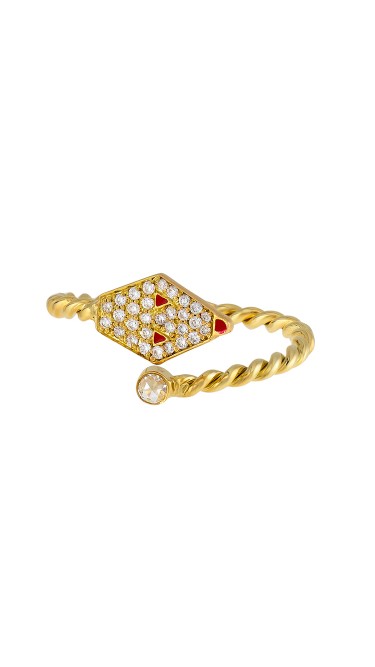 Misahara Drina Coil 18k Yellow Gold Ring