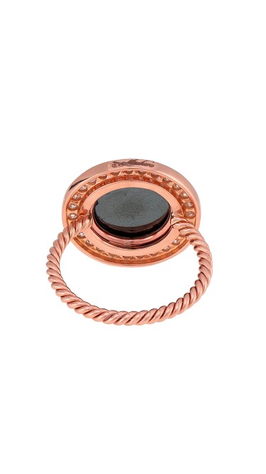 Misahara Stena Ring (Hematite) 18k Rose Gold Ring