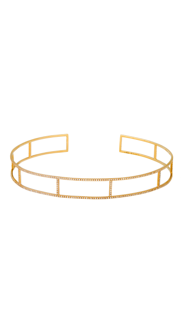Adriatic Yellow Gold Koral Neck Cuff