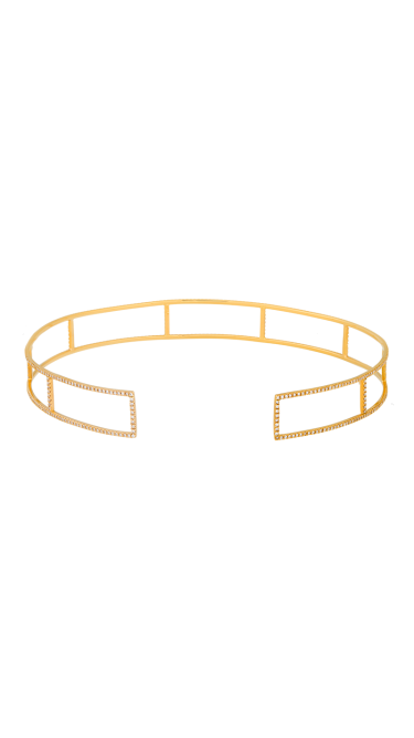 Adriatic Yellow Gold Koral Neck Cuff