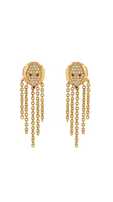 Misahara Drina Waterfall Earrings 18k Yellow Gold Earrings