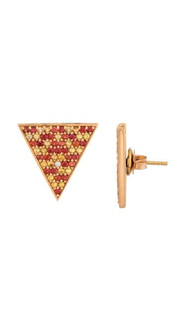 Sahara Post Rose Gold Earrings