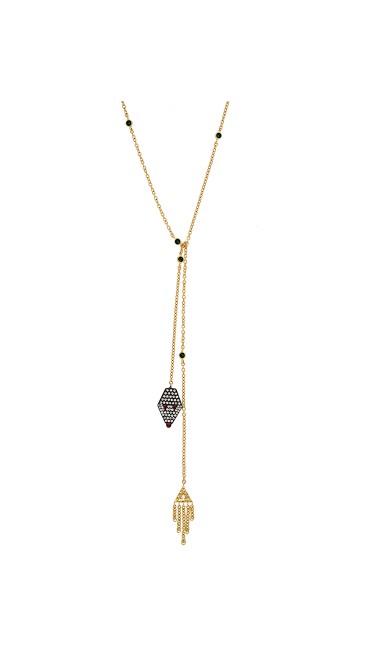 Misahara Drina Downstream 18k Yellow & White Gold Necklace