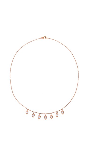 Misahara Waterfall 18k Rose Gold Necklace