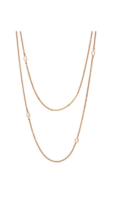 Misahara Water Splash 18k Rose Gold Necklace