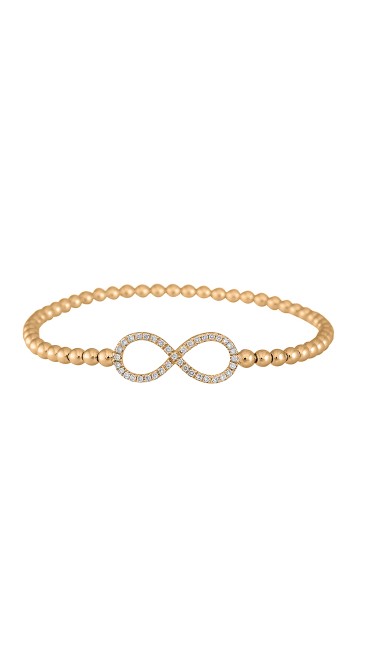 Dainty Collection 18k Yellow Gold Diamonds Bracelet