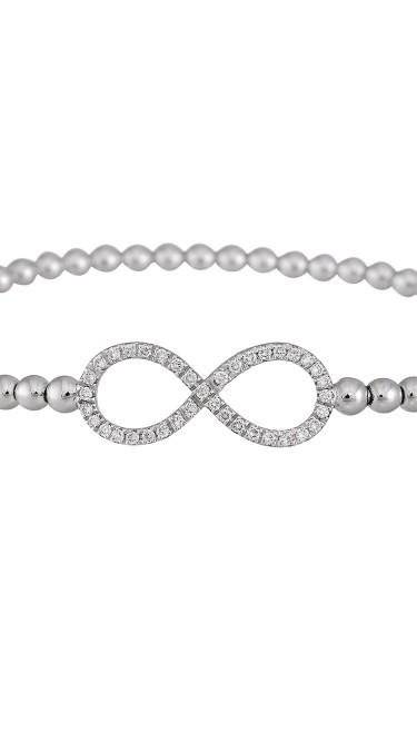 Dainty Collection 18k White Gold Diamonds Bracelet