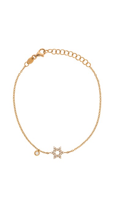 Dainty Collection 18k Rose Gold Diamonds Bracelet