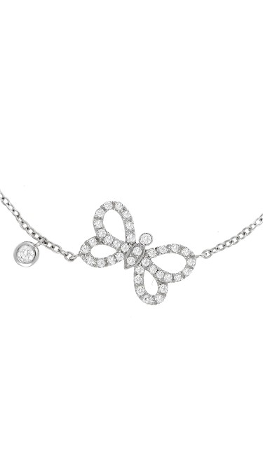 Dainty Collection 18k White Gold Diamonds Bracelet
