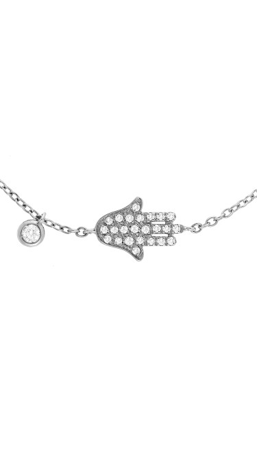 Dainty Collection 18k White Gold Diamonds Bracelet