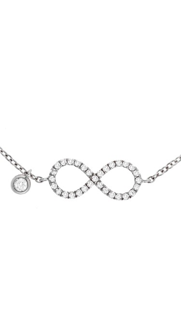 Dainty Collection 18k White Gold Diamonds Bracelet