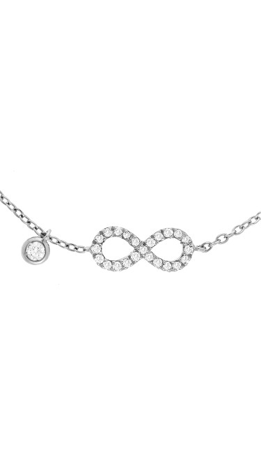 Dainty Collection 18k White Gold Diamonds Bracelet