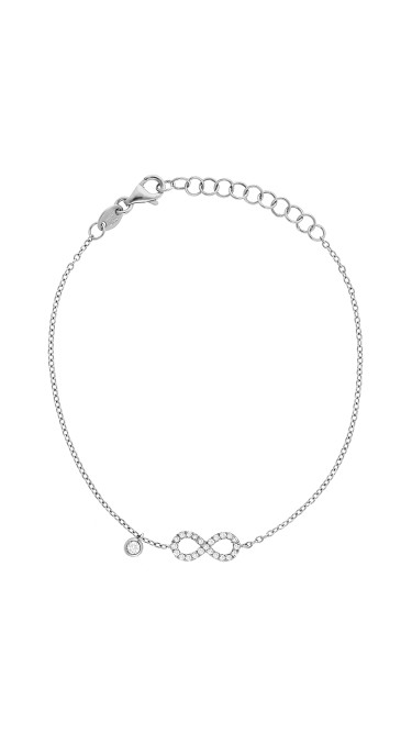 Dainty Collection 18k White Gold Diamonds Bracelet