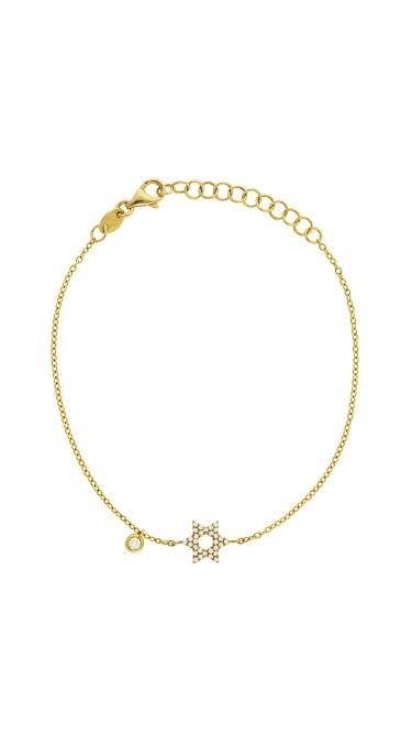 Dainty Collection 18k Yellow Gold Diamonds Bracelet