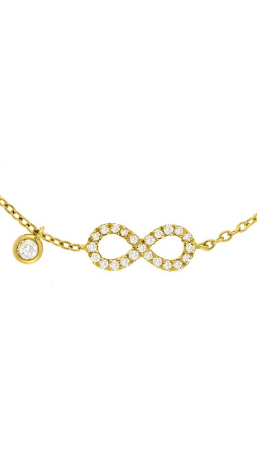 Dainty Collection 18k Yellow Gold Diamonds Bracelet