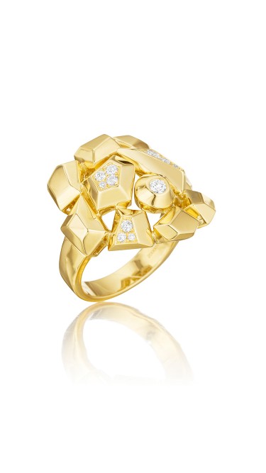 Mimi So Jackson Diamond Cluster Ring Size 6