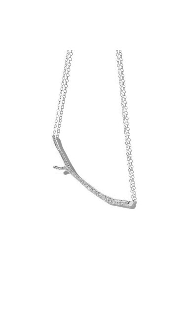 18K Gold Wonderland Twig and Diamond Necklace
