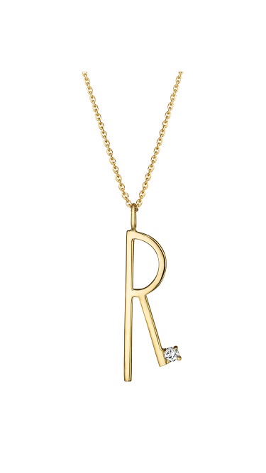 Mimi So Type Letter "R" Pendant