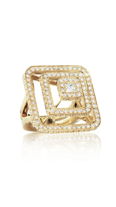 Piece Pyramid All Diamond Ring (Lrg)