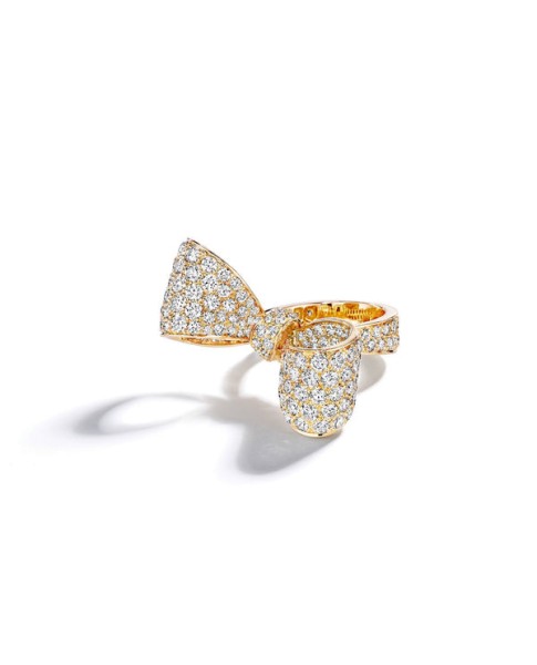Bow Diamond Ring & Pav
