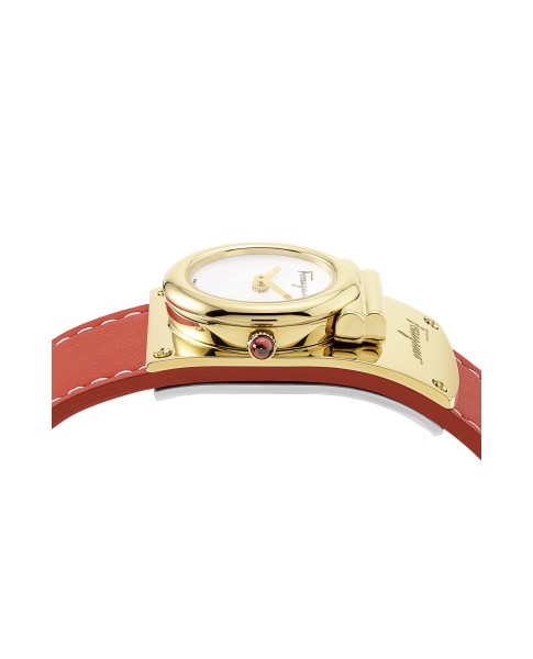 Ferragamo White 23 X 39mm             