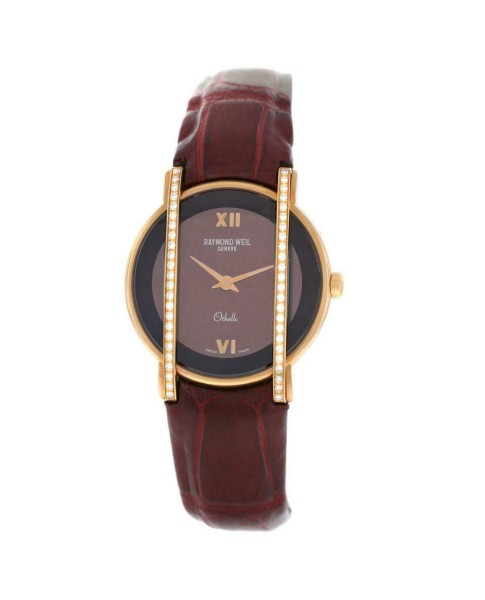 Ladies' Raymond Weil Othello 12021-GS-00480 18K Gold Diamond Quartz 28MM Watch