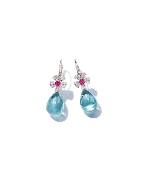 Wonderland Teardrop Aquamarine Earrings