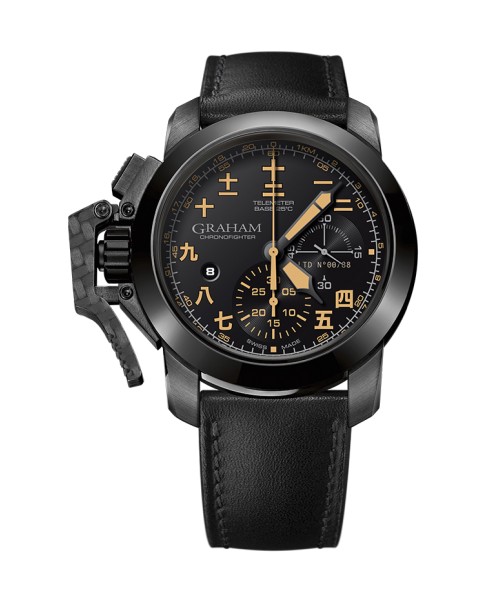 Graham Chronofighter Steel Black PVD 2CCAU.B28A.L44N 47mm Mens Watch