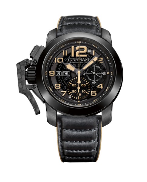 Graham Chronofighter Steel Black PVD 2CCAU.B32A.L144N 47mm Mens Watch