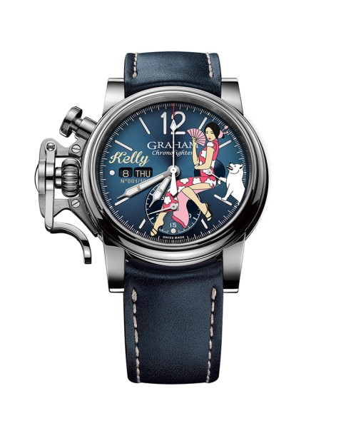 Graham Kelly 2CVAS.U08A.L129S Vintage Noseart 2018 Limited 44mm Mens Watch